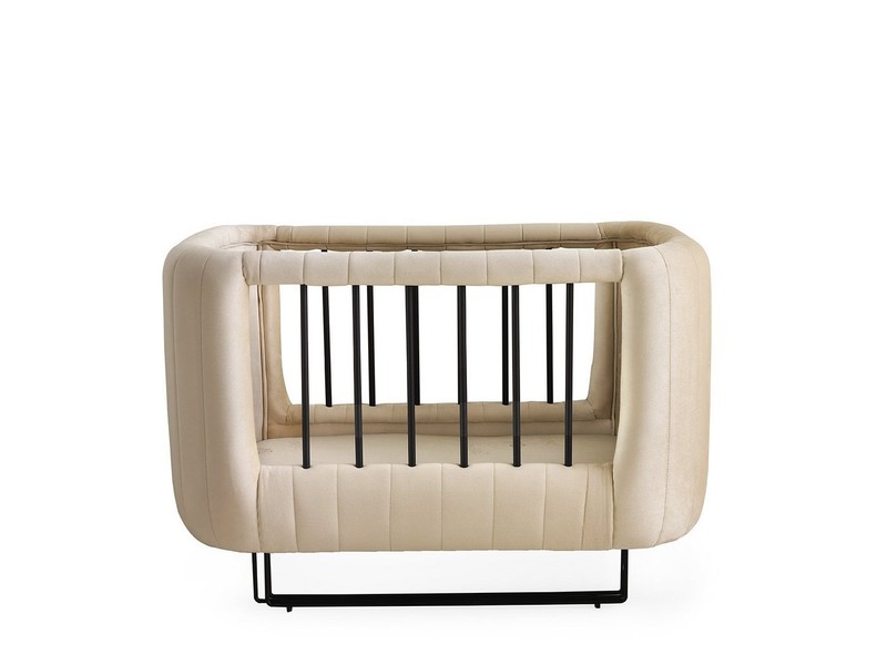 Jabari Babybett Wollbäckchen - Mega-Deal: 25% Extra-Rabatt, Designer Chesterfield Gitterbett 70x120 Handmade in Germany