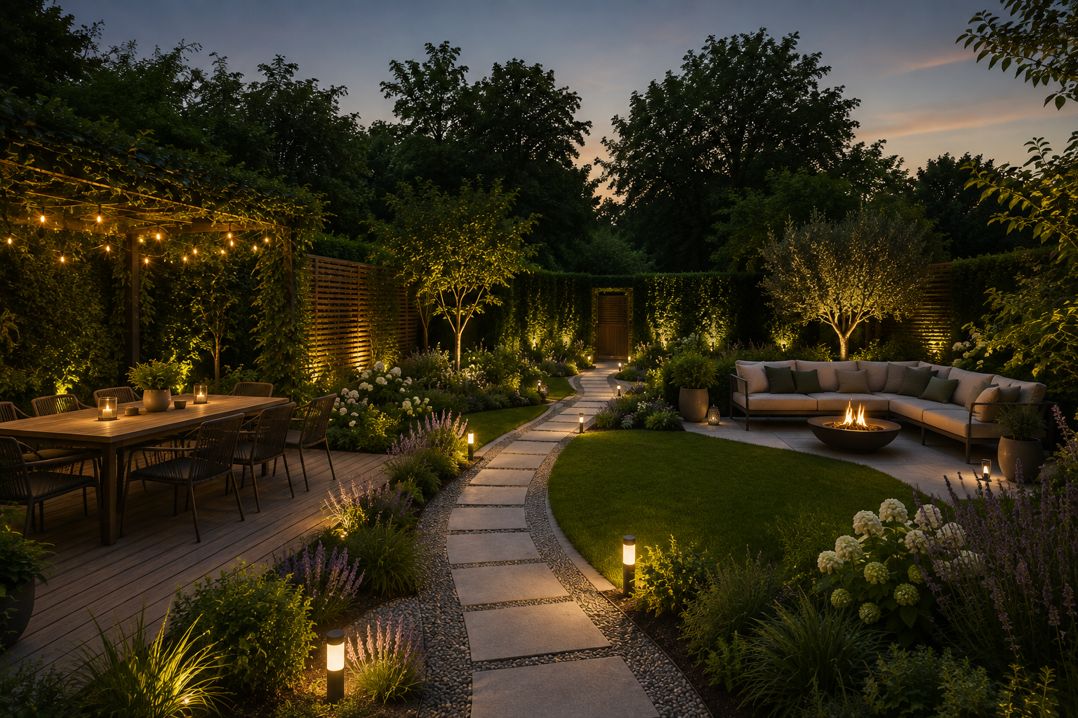 Gartengestaltung – KI-generierte Visualisierung