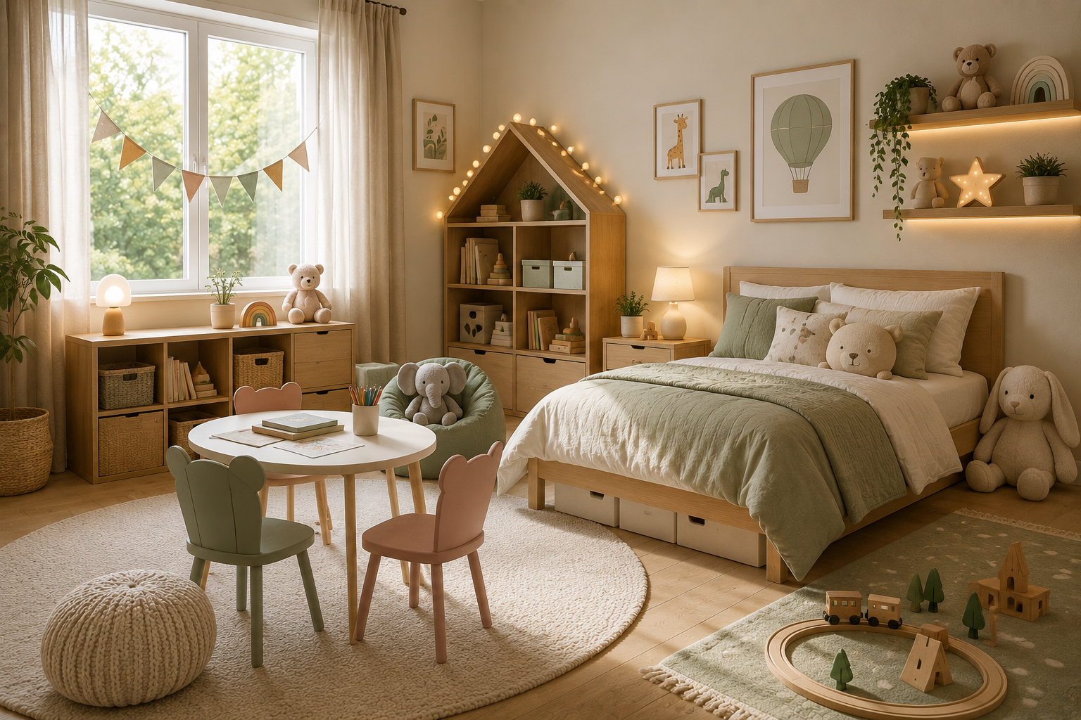 Kinderzimmer – KI-generierte Visualisierung