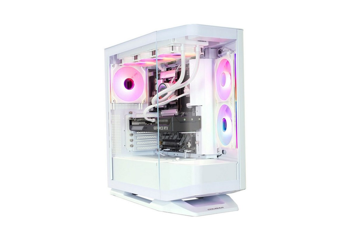 Cougar FV270 WT 7500 Intel Core Ultra 7 265KF RTX 5070Ti 32GB DDR5 1TB SSD Gaming-PC (Intel Core Ultra 7 265KF, RTX 5070Ti, 32 GB RAM, 1000 GB SSD, Wasserkühlung, Windows 11, DDR5 RAM)