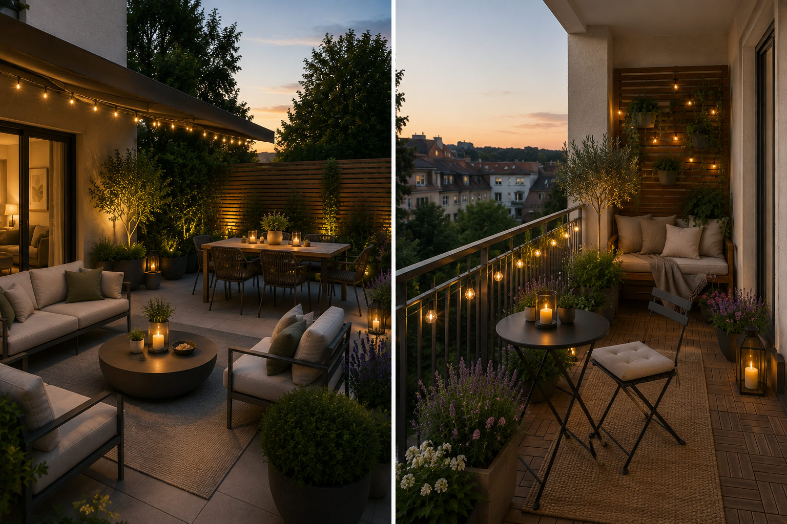 Terrasse & Balkon – KI-generierte Visualisierung