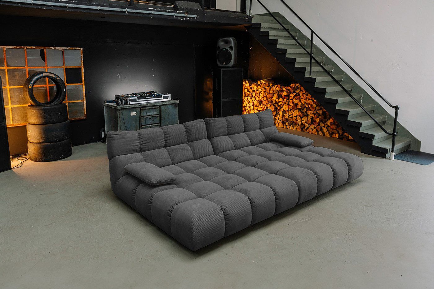 KAWOLA Big-Sofa VIVIEN Riesensofa Cord - Entspannung pur - Modernes Wohnen, XXL Couch mit Feincord Bezug – Maximaler Komfort, Top Design