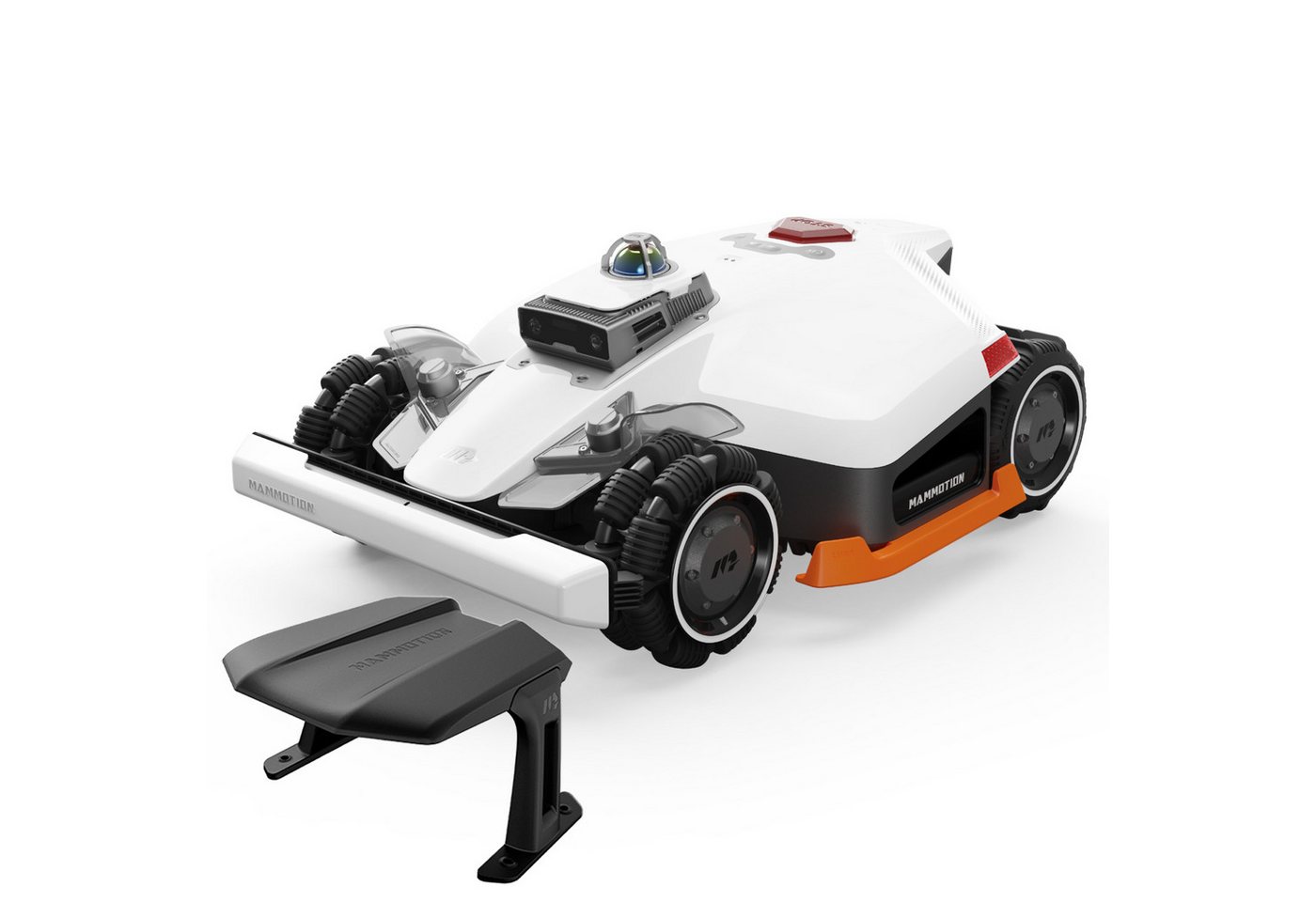 Mammotion Rasenmähroboter LUBA 3 AWD Mähroboter ohne Begrenzungskabel, bis 3000 m² Rasenfläche, (mit Garage, 360° LiDAR + Dual-Kamera-KI-Vision + NetRTK), Allradantrieb, Auto-Kartierung, Rasenmuster erstellen, 4G-Modul, APP