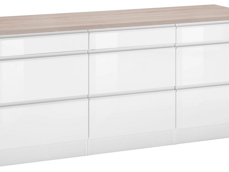 KOCHSTATION Unterschrank KS-Ohio Breite 180 cm