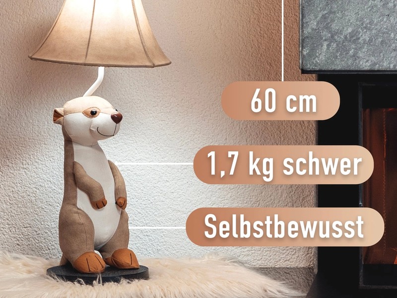 Eddie – die Erdmännchenlampe (60 cm)