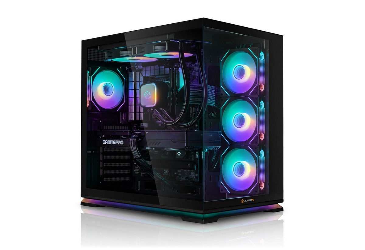 AurumPC R9 9950X3D2, 16-Kern mit RTX5080 16GB und 64GB DDR5 RAM Gaming-PC (AMD Ryzen 9 9950X3D2, GeForce RTX 5080, 64 GB RAM, 2000 GB SSD, Wasserkühlung, Windows 11, WLAN)
