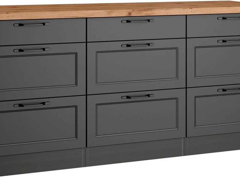 KOCHSTATION Unterschrank KS-Lana Breite 180 cm
