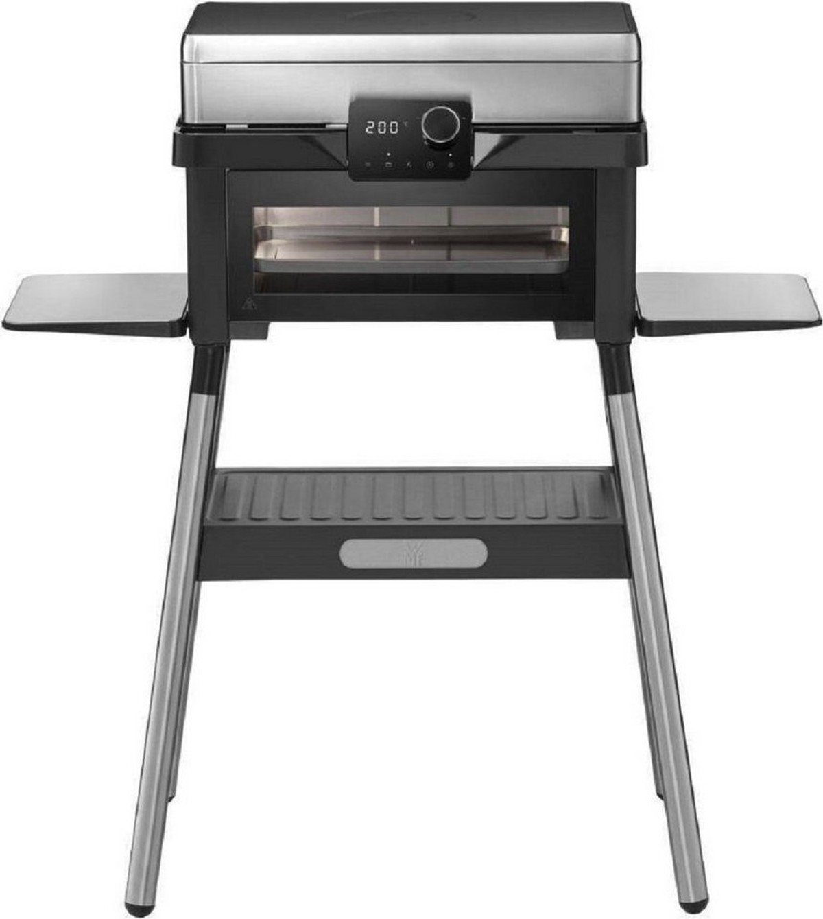 WMF Elektrogrill Profi Plus Urban Master, 3000 W, 2-in-1 Grill & Backofen, 3000 W, bis 300 °C, Grillthermometer