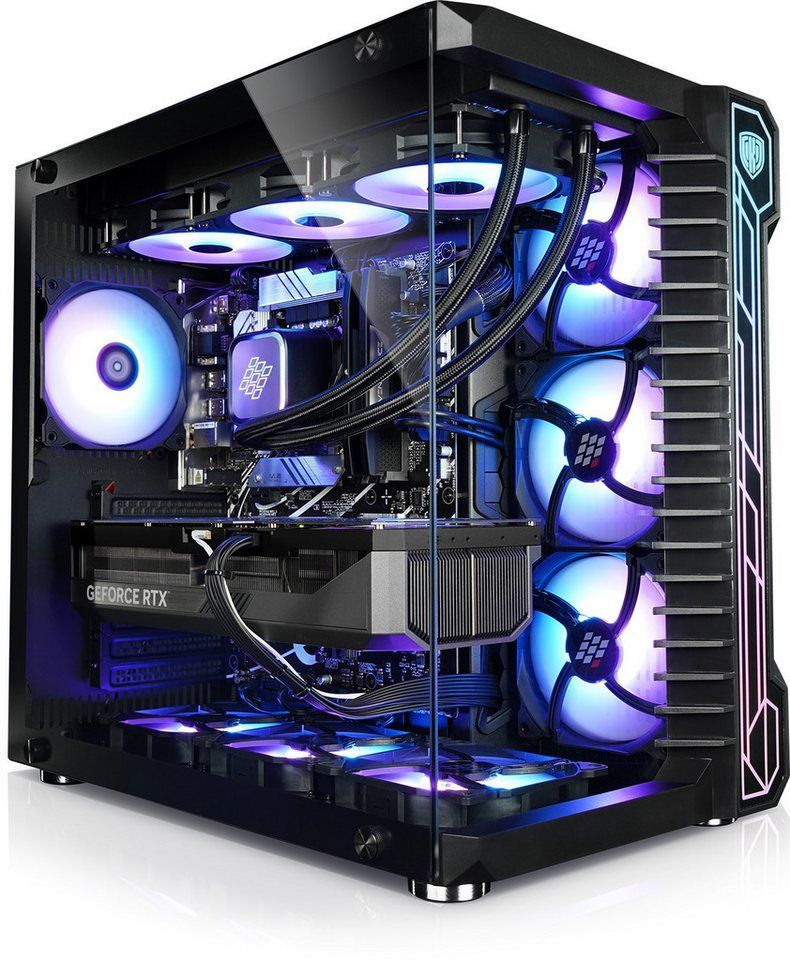 Kiebel Panorama XL 14 Gaming-PC (Intel Core i7 Intel Core i7-14700KF, RTX 5080, 32 GB RAM, 4000 GB SSD, Wasserkühlung, WLAN, RGB-Beleuchtung)