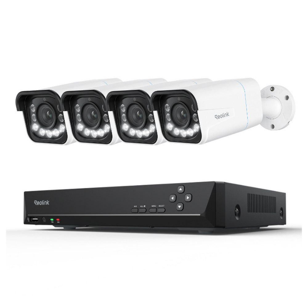Reolink Überwachungskamera RLK8-811B4-A 8MP PoE (Innenbereich, Außenbereich, 5X optischem Zoom,Spotlights,24/7 Aufnahme,Personen &Fahrzeugerkennung)