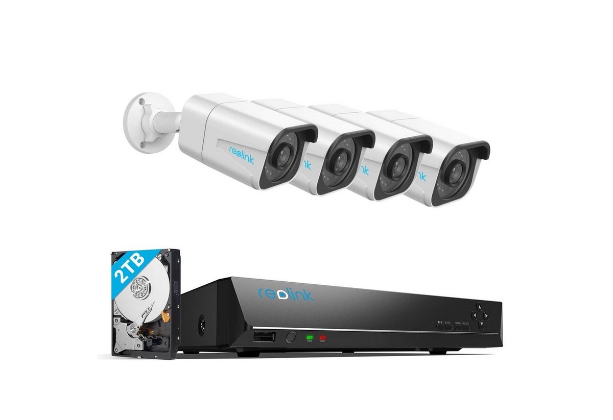Reolink Überwachungskamera RLK8-800B4-A 4K 8CH PoE (Set, 24/7Aufzeichnung)