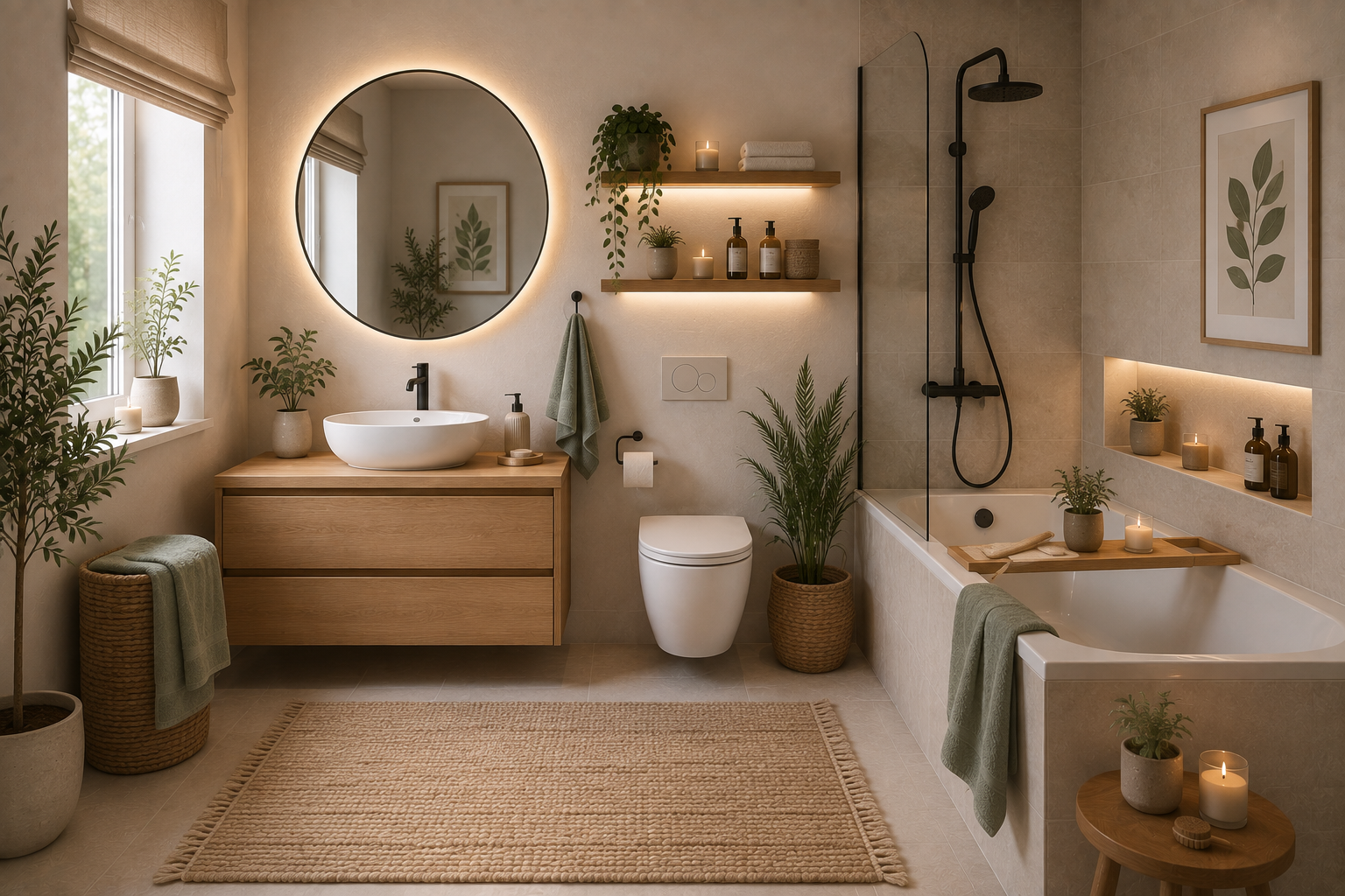 Badezimmer – KI-generierte Visualisierung