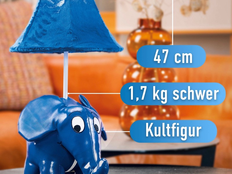 Elefant von Sendung mit der Maus (Höhe 47cm)
