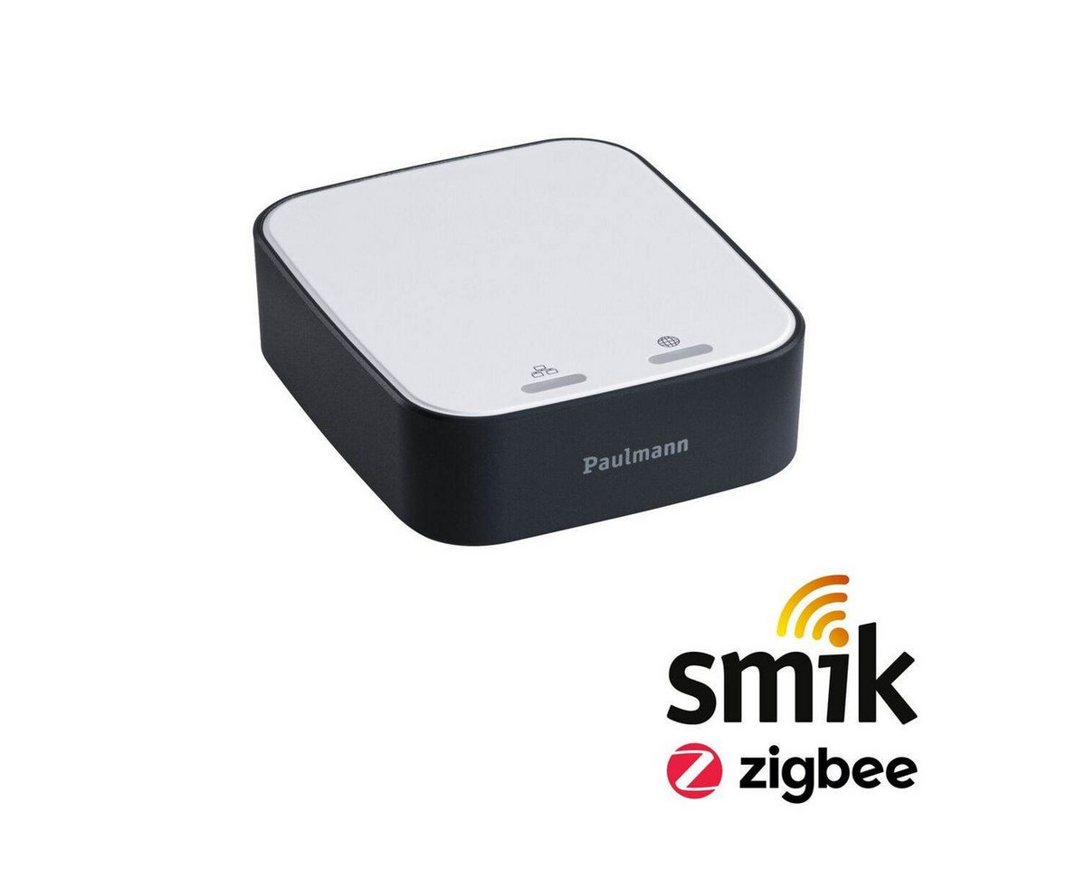 Paulmann Smart Home Zigbee Gateway Smik, Weiß, Anthrazit Smarter Lichtschalter