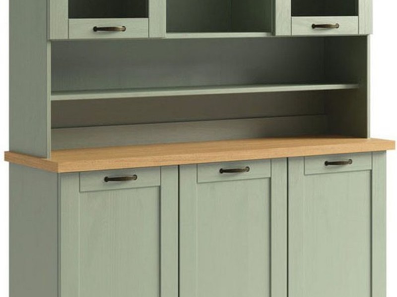 Home affaire Küchenbuffet Teramo Breite/Höhe 126/181 cm, mit Metallgriffen