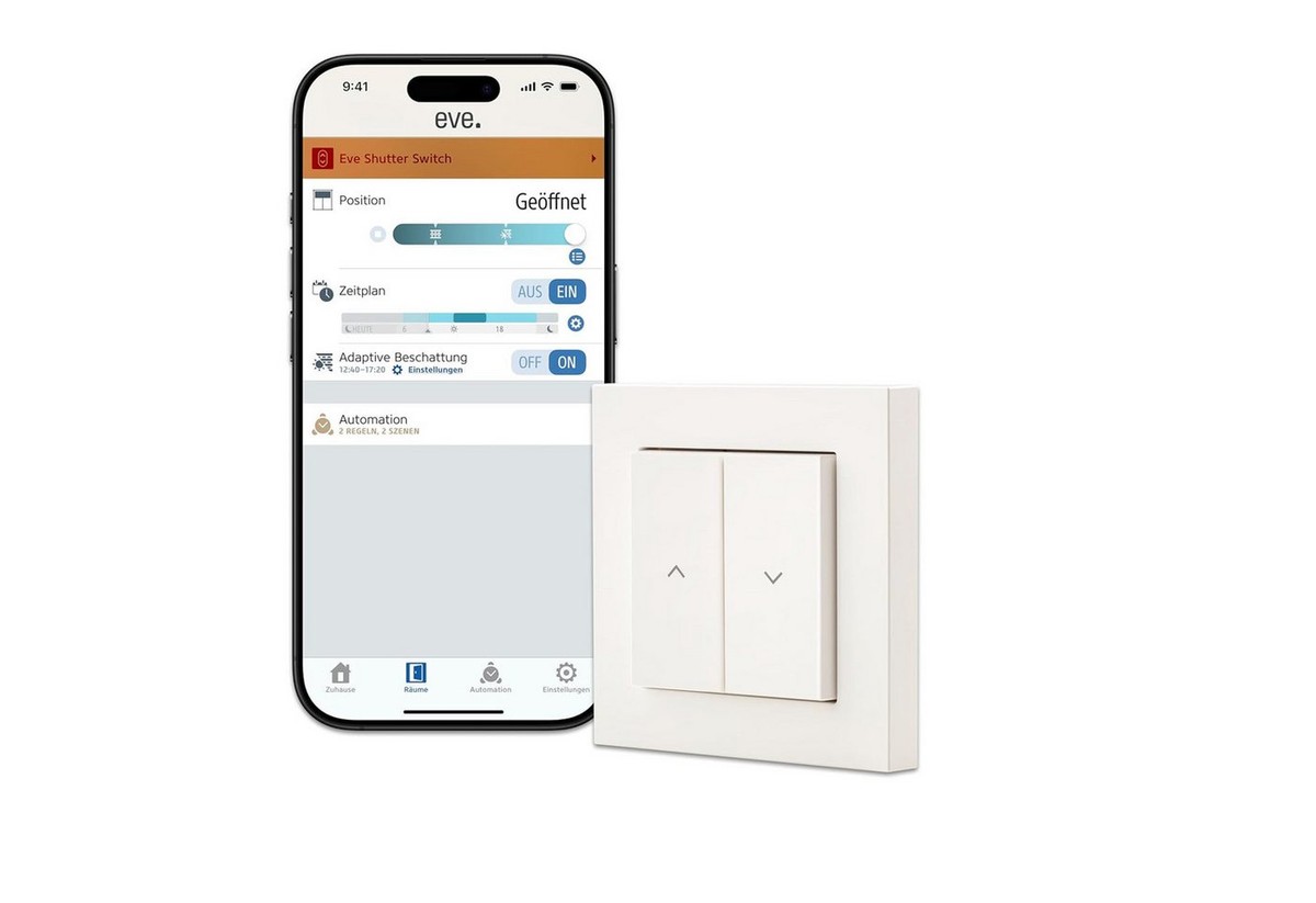 EVE Shutter Switch (Matter) Smarter Lichtschalter