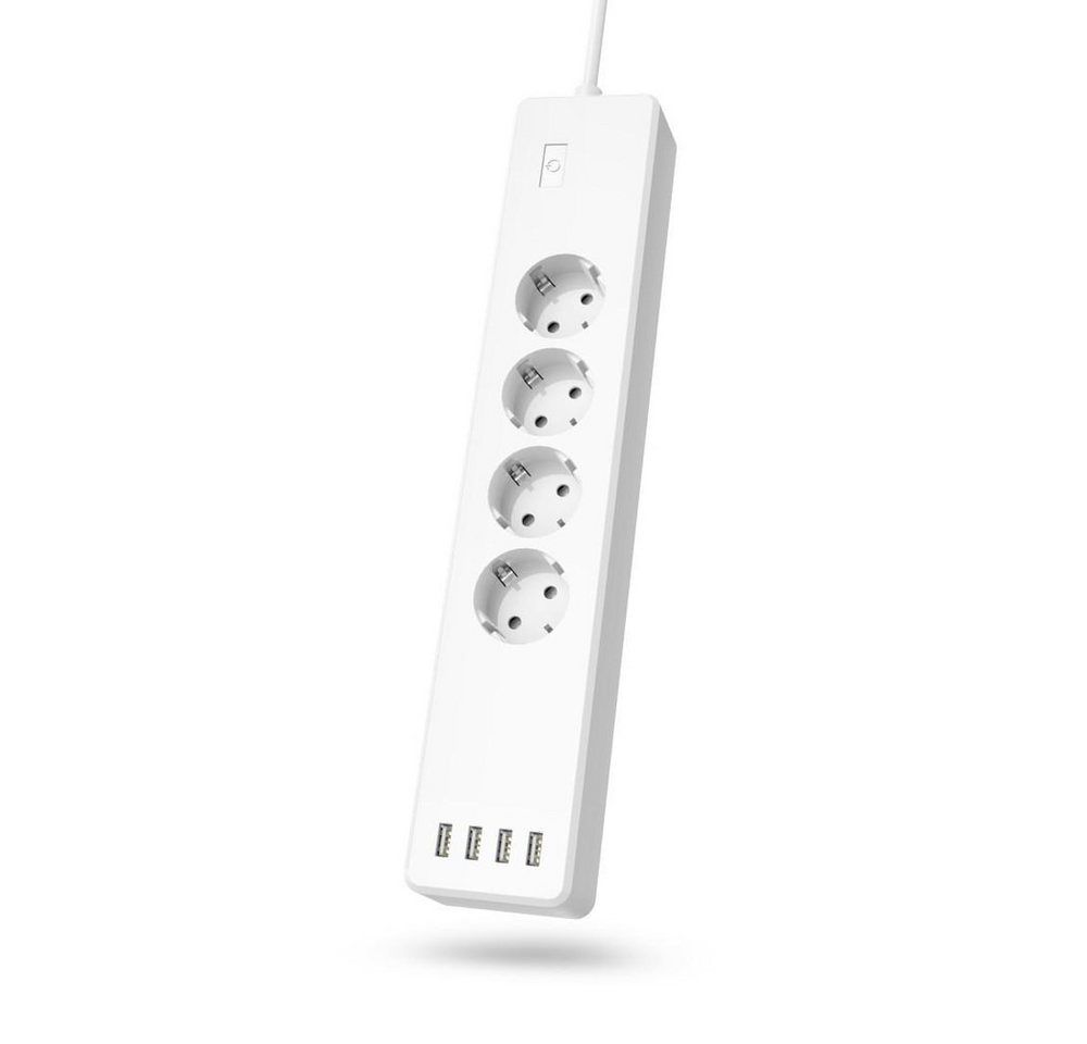 Hama Smarte WLAN-Steckdosenleiste 4-fach, einzeln Smarte Vierfach-Steckdosenleiste