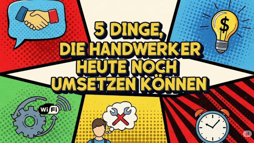 5 Dinge, die Handwerker heute noch umsetzen können