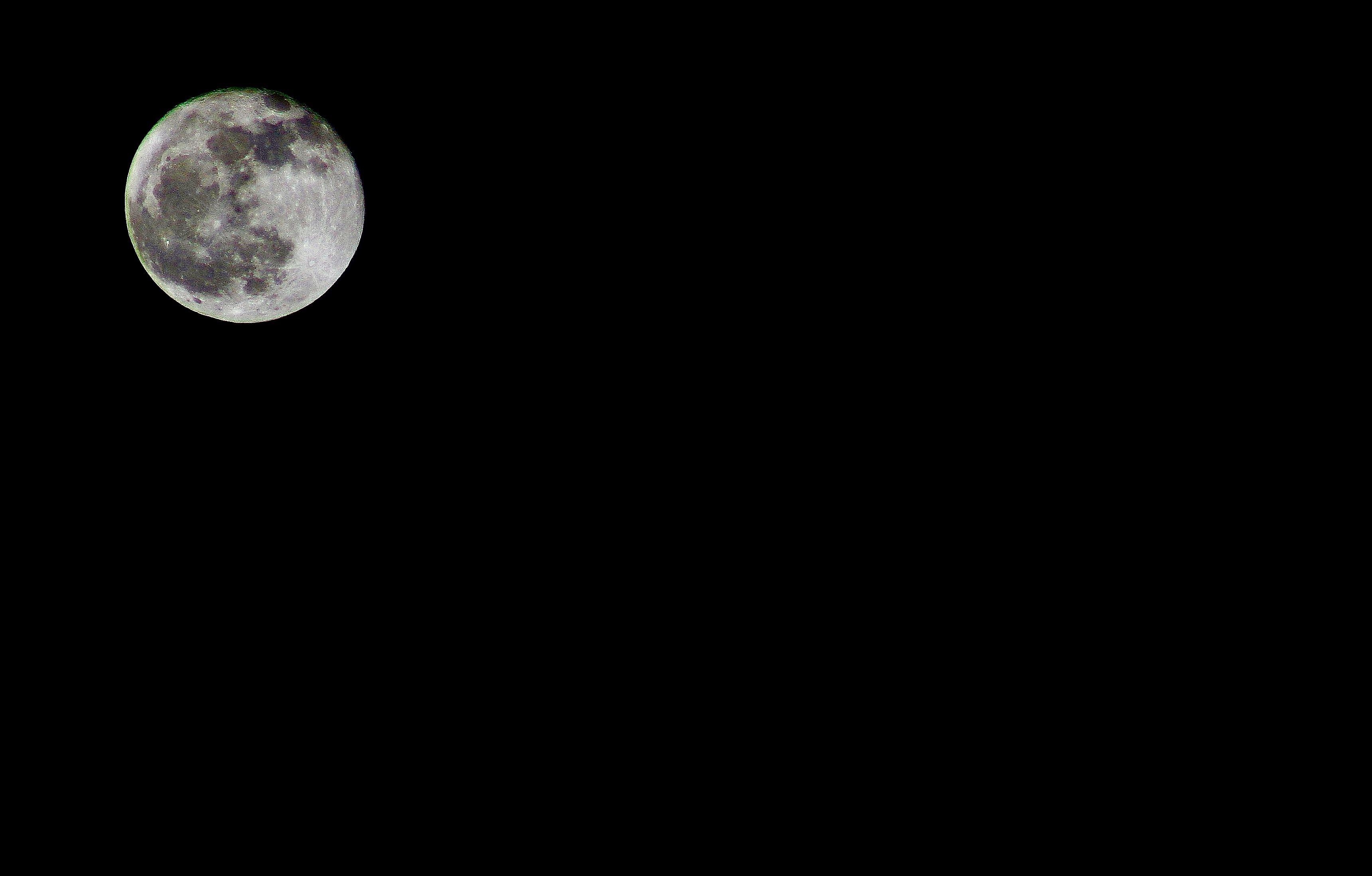 Moon through the window