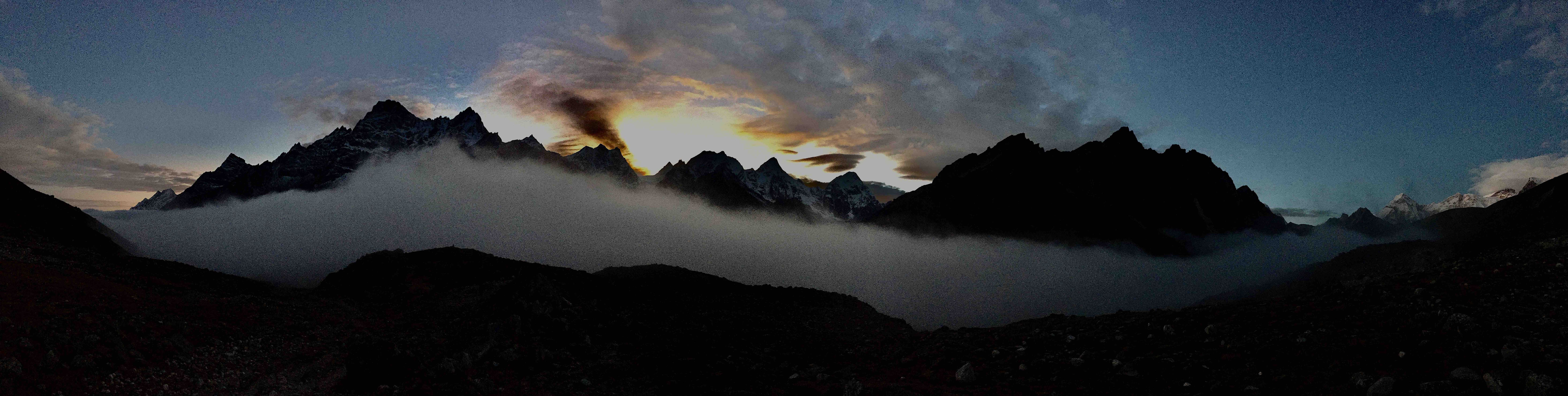 sunrise over my tent