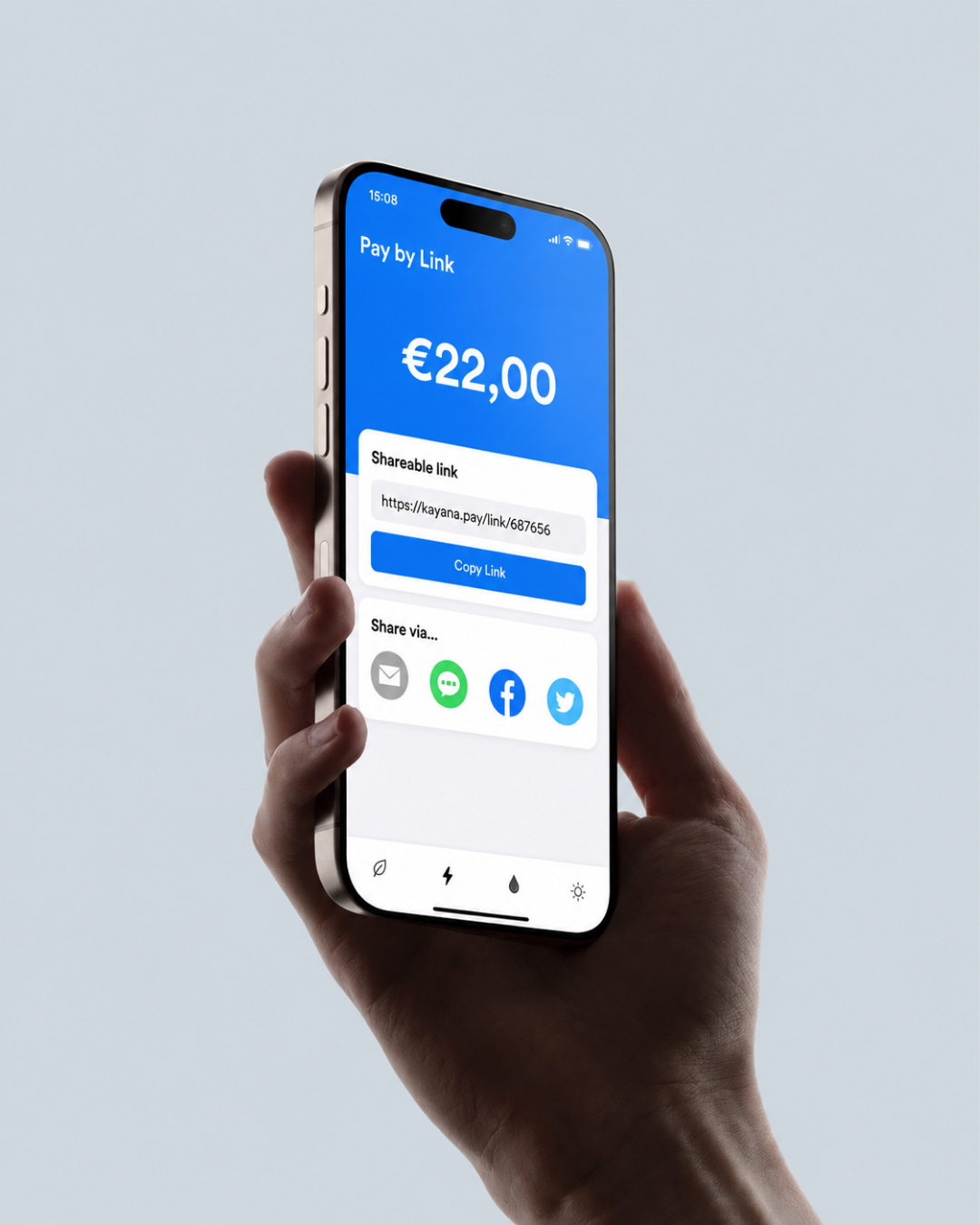 Payment Links in use during a payment