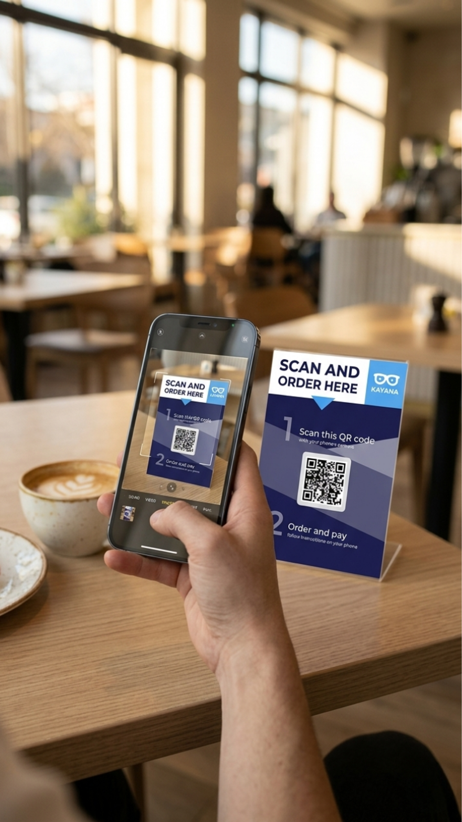 QR Ordering in use during a payment