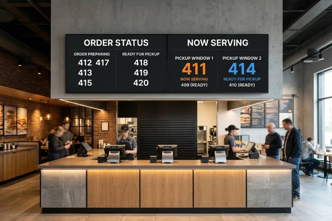 Live order, in view