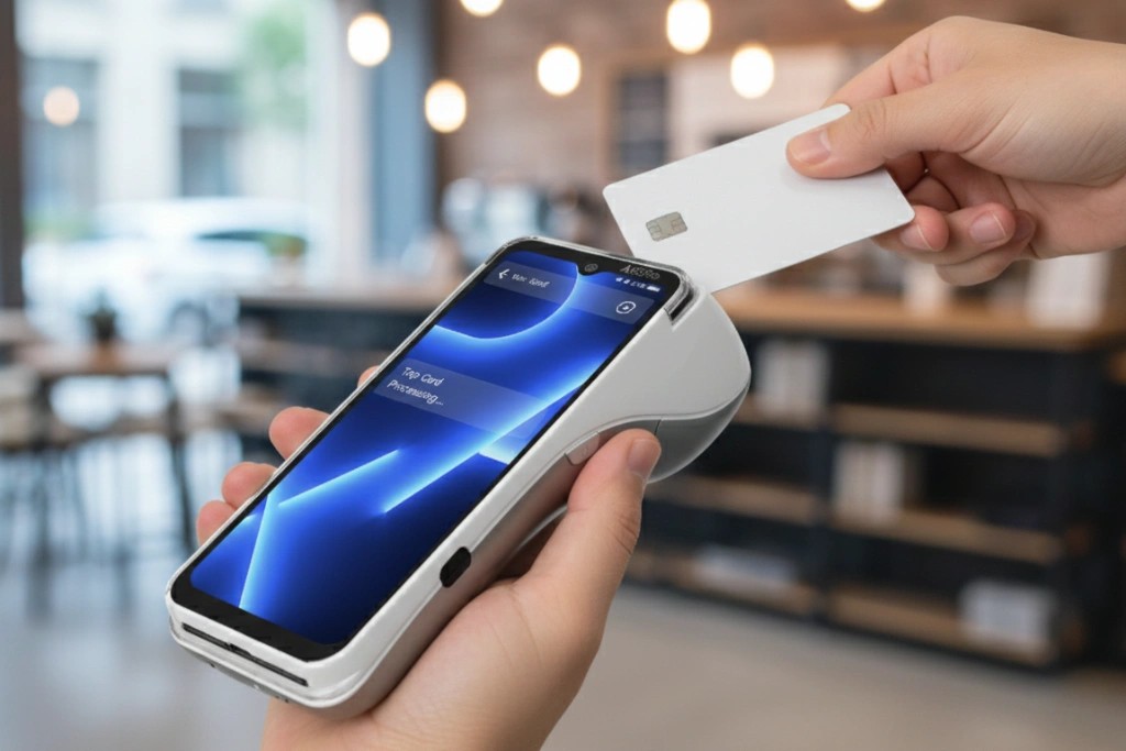 Kayana MPOS device used for fast contactless payments