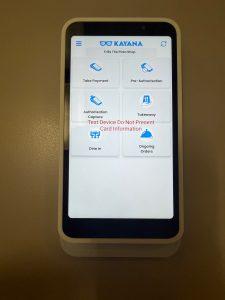 Hoofdscherm van de Stripe S700-terminal voor al uw dagelijkse activiteiten.