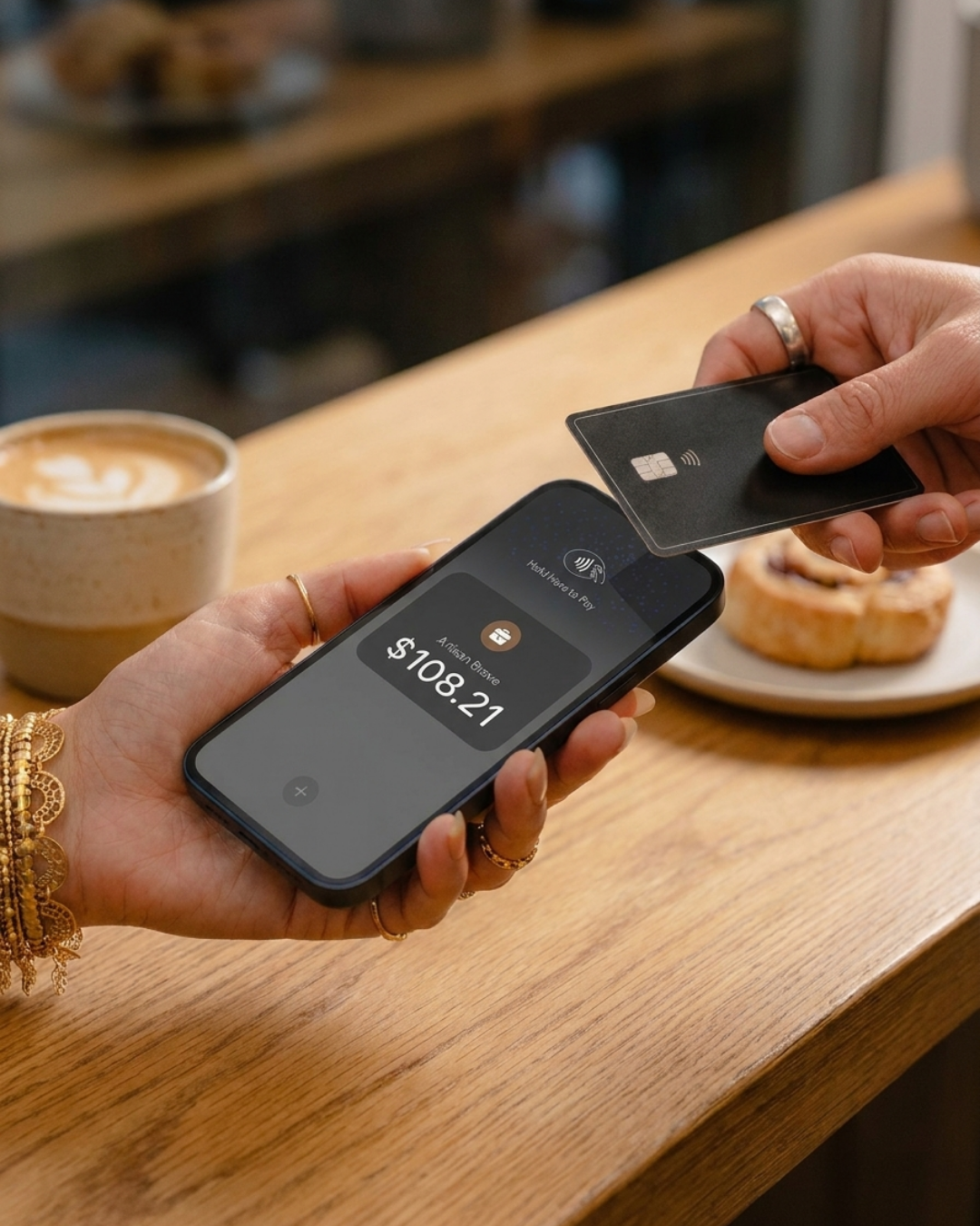 Tap to Pay in use during a payment