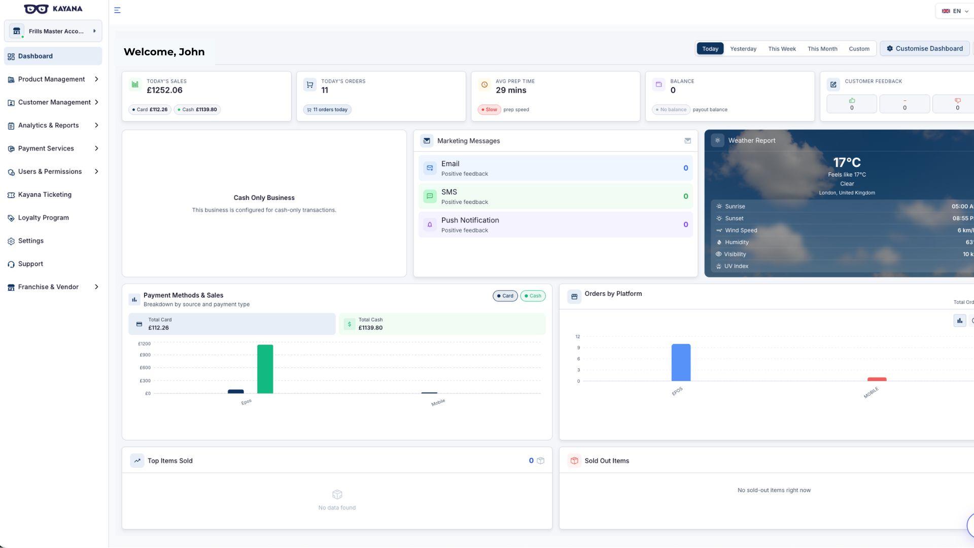 Cómo habilitar y configurar propinas en Kayana Partner Admin