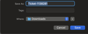 Compartir código QR de ticket — paso 5