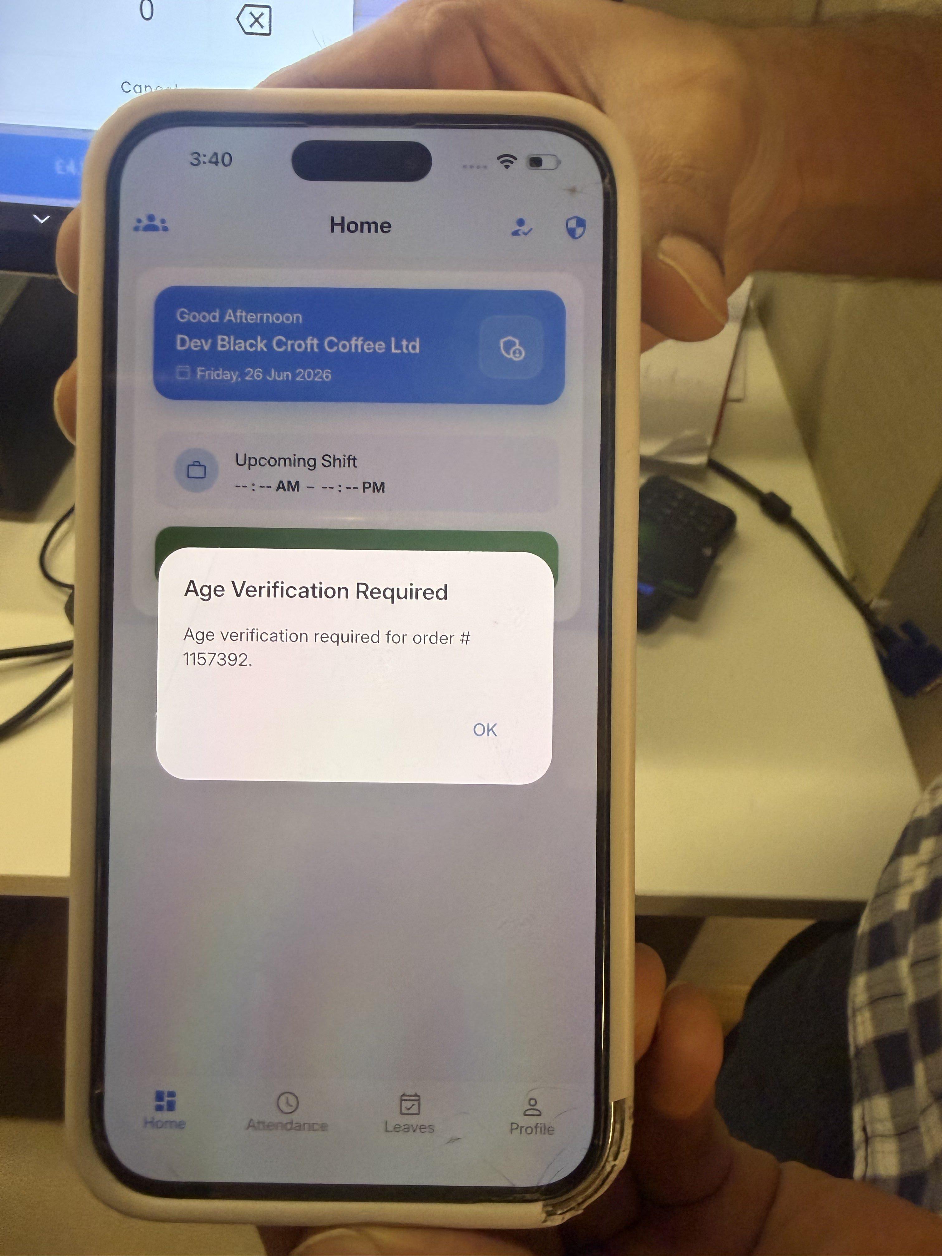 Verificación de edad en Kayana Kiosk — paso 2