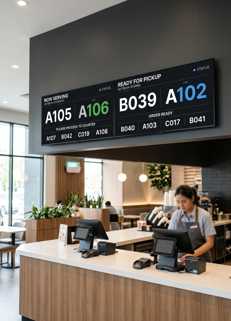 Customer Display in use during a payment
