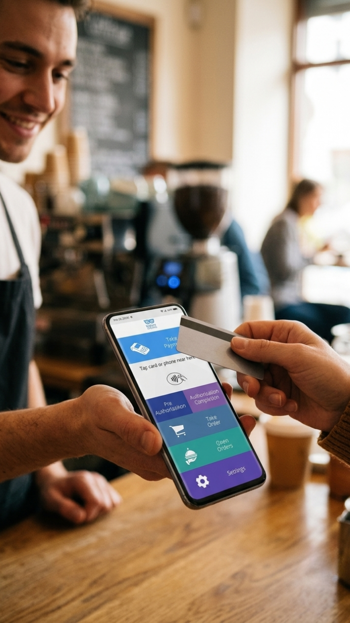 SoftPOS in use during a payment