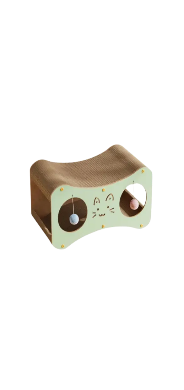2-in-1 Tunnel Cat Scratcher Board L