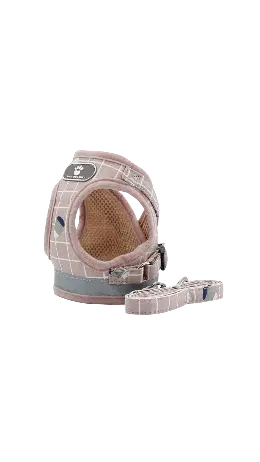 Breathable mesh harness and leash