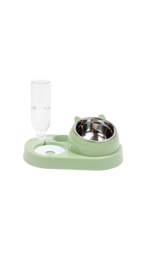 Hoopet Ear shape Bowl With Water Bottle