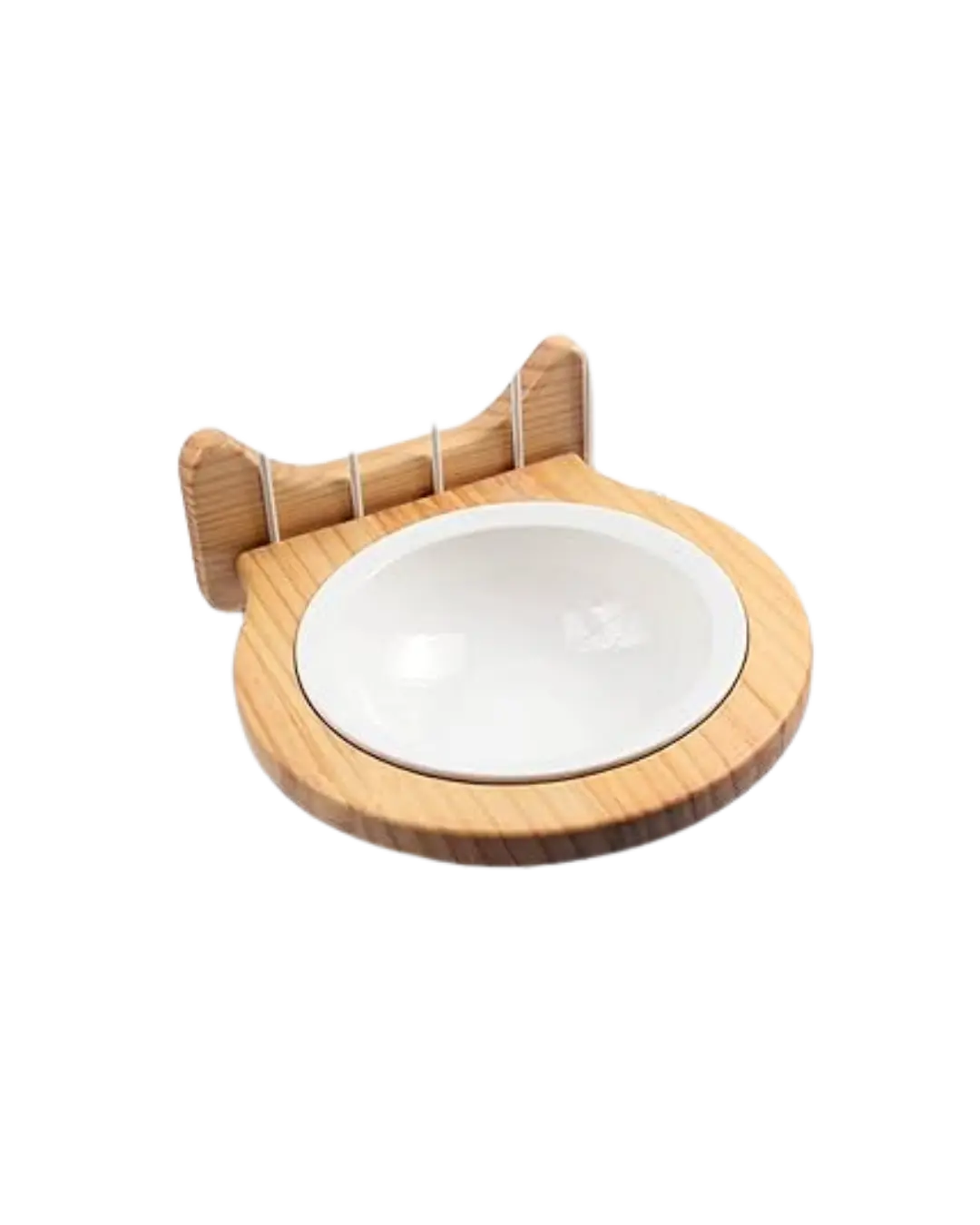 Wooden Hanging Ceramic Bowl