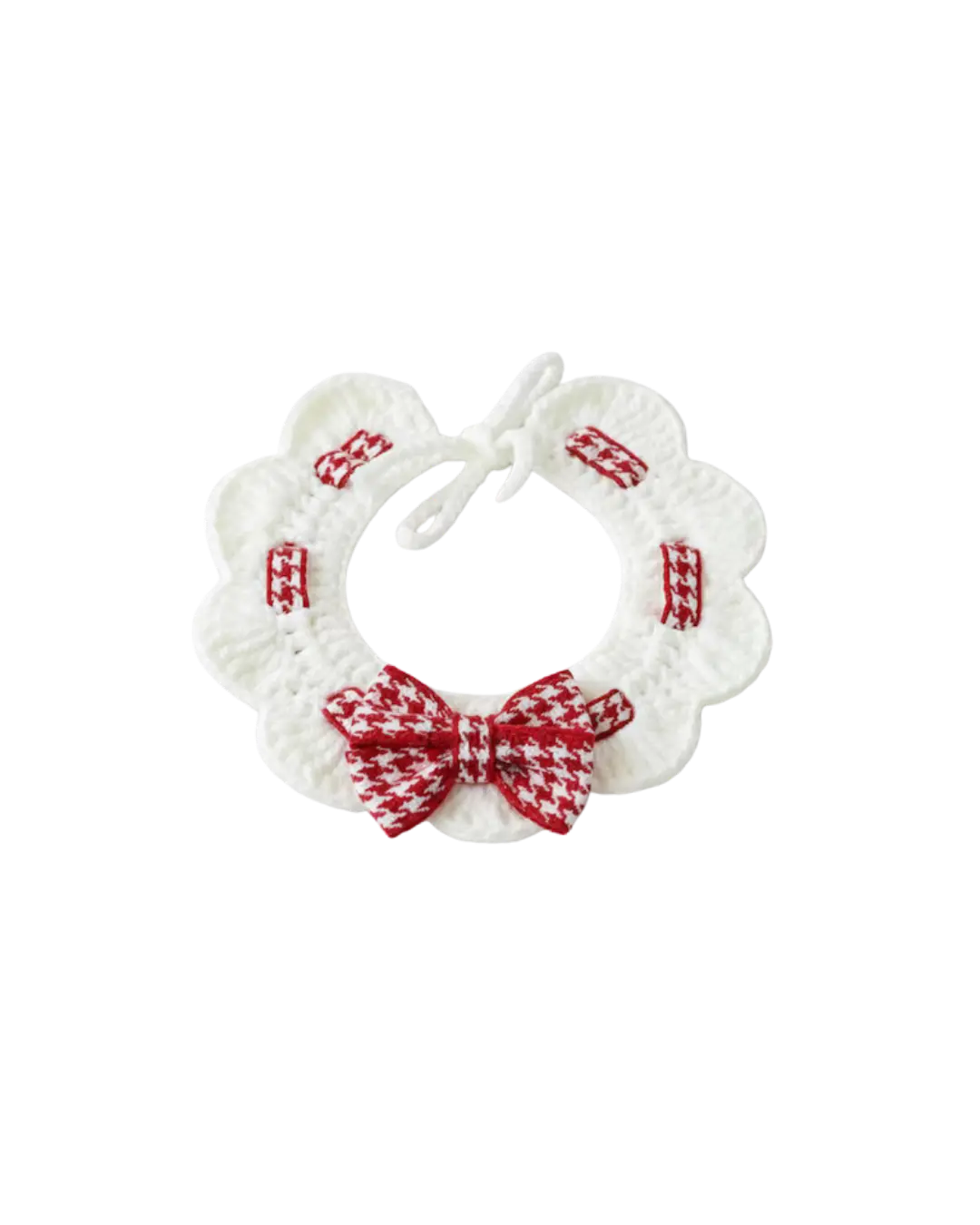 Cat Knitt Wool With Bow Tie Collar