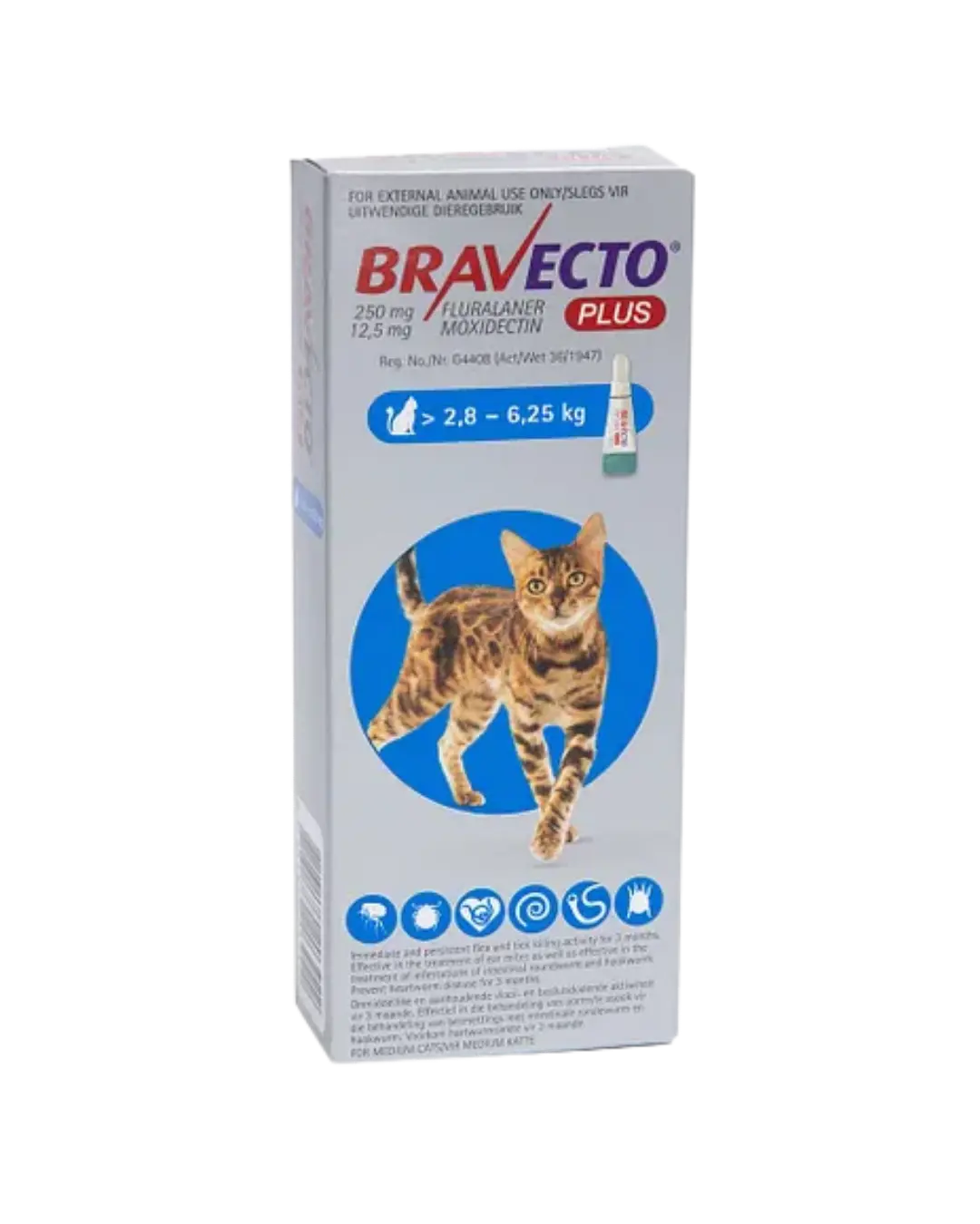 Bravecto Plus for Cat >2,8-6,25 kg