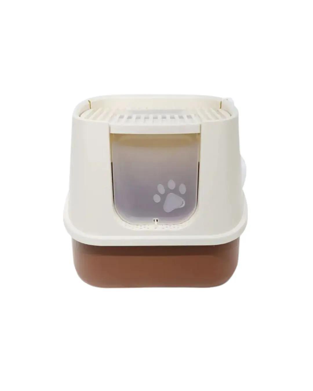 Enclosed Top-Entry Cat Litter Box L