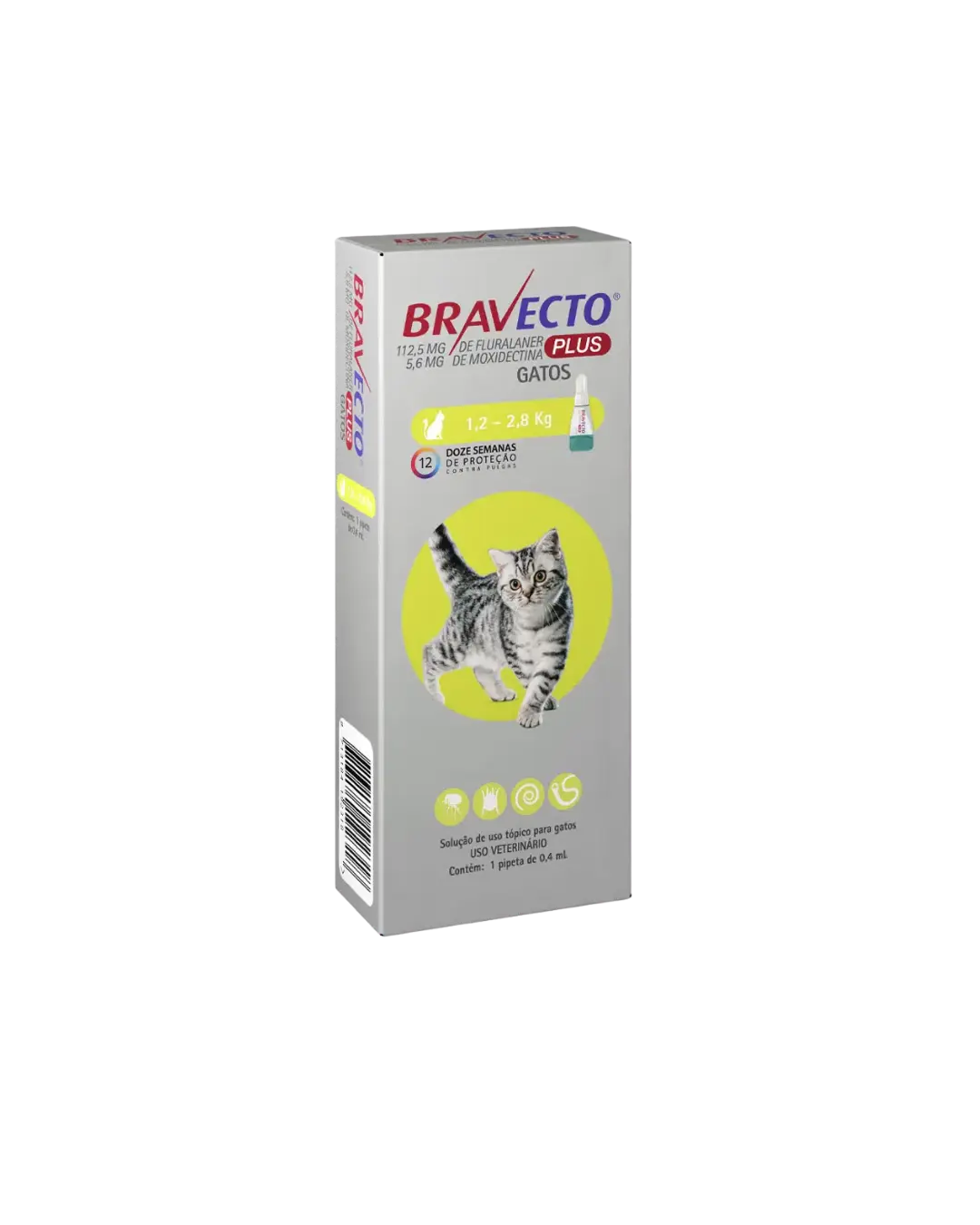 Bravecto Plus for Cat 1,2-2,8 kg