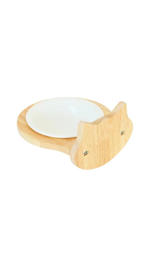Wooden Hanging Ceramic Bowl