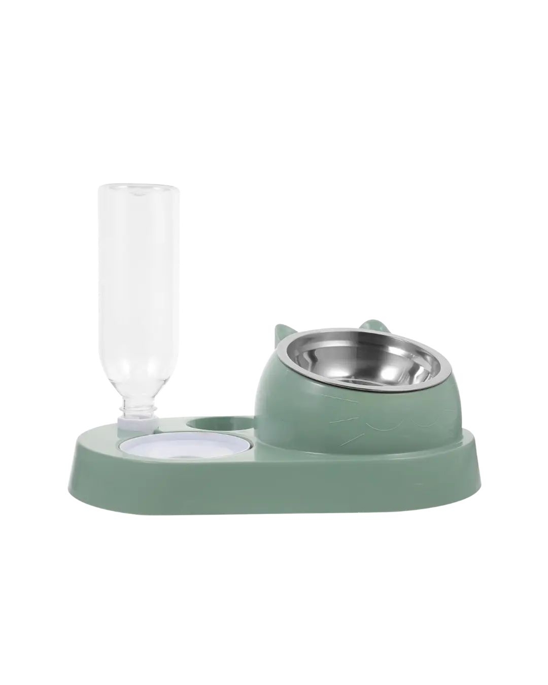 Hoopet Ear shape Bowl With Water Bottle
