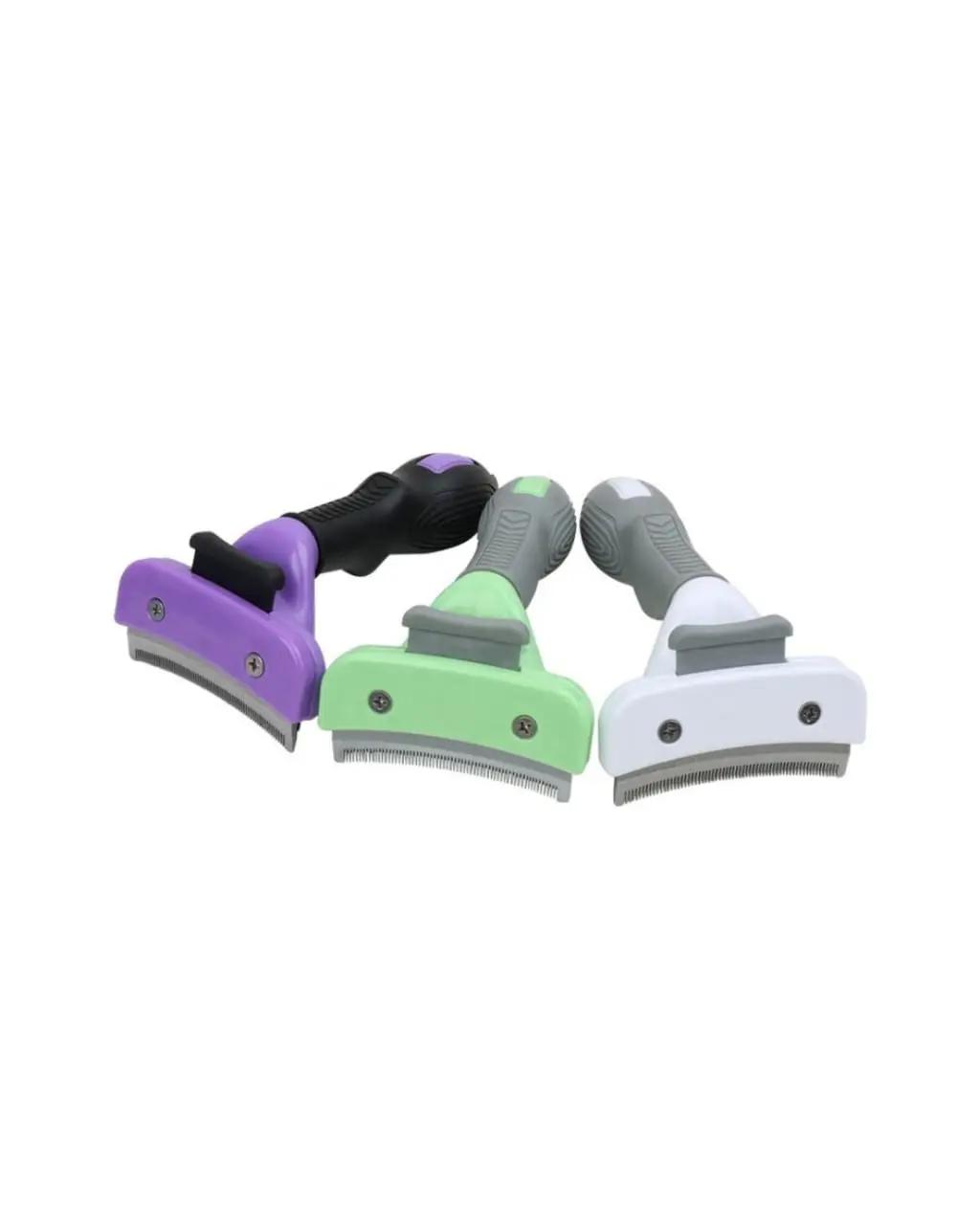 V-shaped pet grooming brush