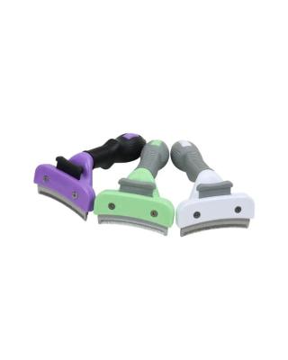 V-shaped pet grooming brush