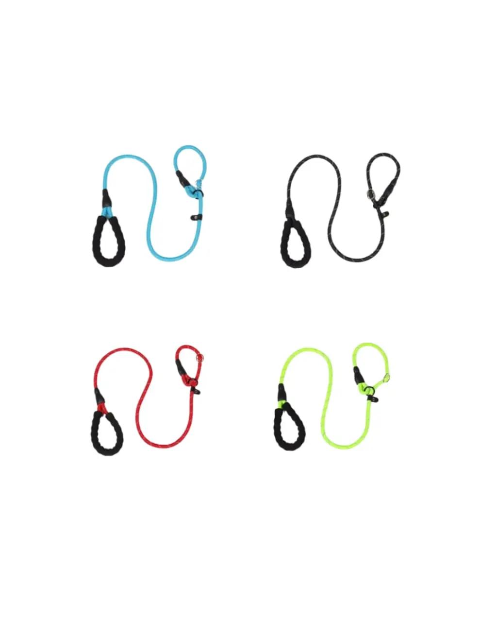 Reflective Dog Leash & Collar With Rubber L