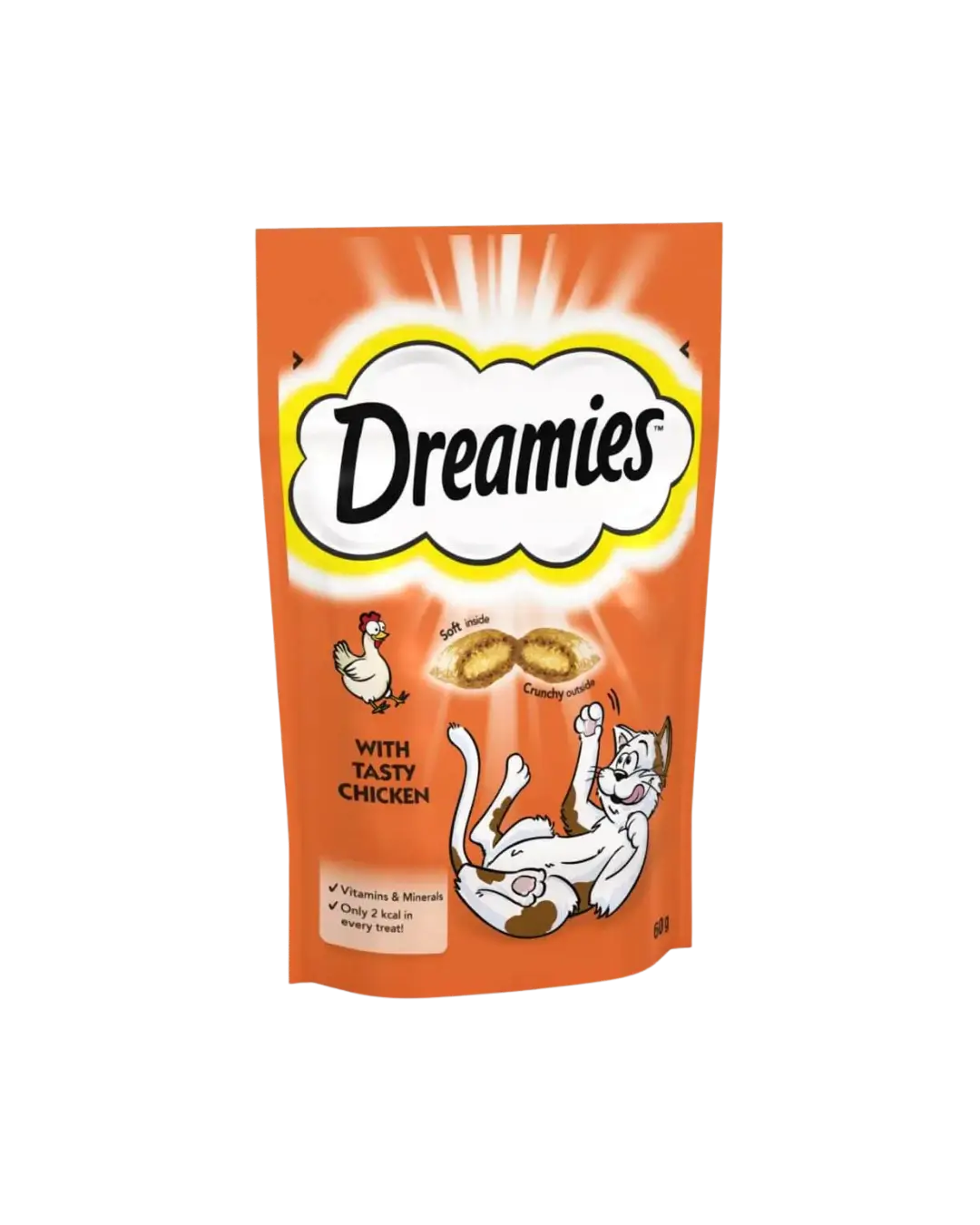 DREAMIES WITH TASTY CHICKEN FLAV TREATS 60g
