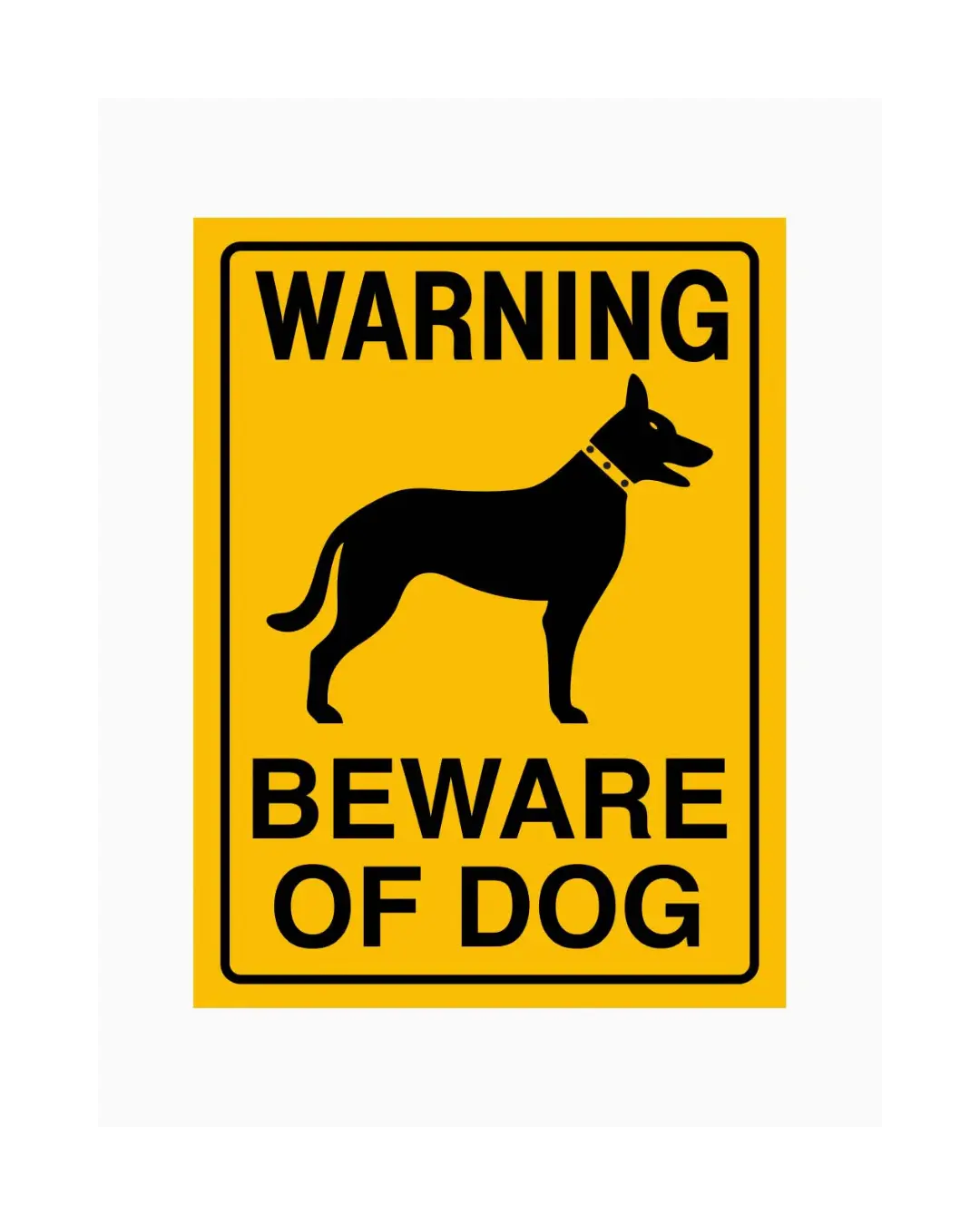 Beware Of Dog Sign S,L